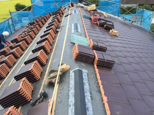 S和建設様物件　H様邸新築屋根工事完成