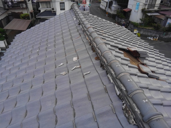 S建材様物件　周南市K様邸棟巻き替え工事