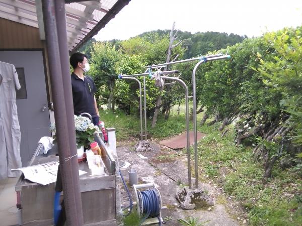 周南市T様邸目隠しアルミフェンス設置工事